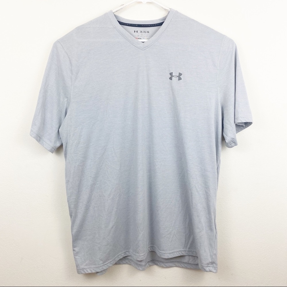 Under Armour Striped V Neck Tee Size XXL‎